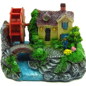 Décoration d'<span class=keywords><strong>aquarium</strong></span> pour poissons, aménagement paysager aquatique, table de sable, moule en résine, château de dessin animé - Product Image 1