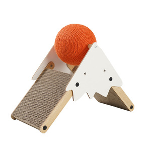Bestseller di fabbrica Snow Mountain Cat Scratching Solid wood Sisal Ball Interactive Cat Scratcher Sisal Post Cute - Product Image 1