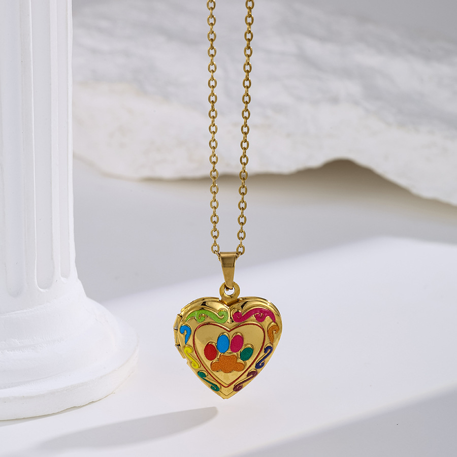 Collier griffe couleur OR Love