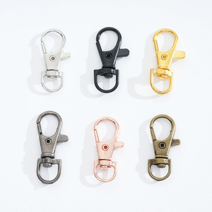 Lớn Chân Khóa Kim Loại Nhỏ Dây Buộc Xoay Khóa Tôm Hùm Clasp Móc Xoay Snap Móc Dây Buộc Keychain Móc Với D Vòng - Product Image 1
