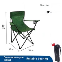 Chaise pliante en métal portable pour activités de plein air, design moderne, plage, camping, pêche, pique-niques, utilisation au parc pour le dessin artistique