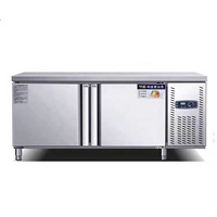 Armoire de préparation de cuisine extérieure en acier inoxydable nettoyage facile Offre Spéciale commercial nouveau refroidisseur d'établi sous le comptoir à double portes