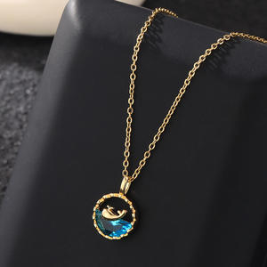 [Whale Life Has You] Collana sportiva in acciaio al titanio con catene in bambù Whale, regalo di alta gamma per donna, gioielli per la migliore amica - Product Image 4