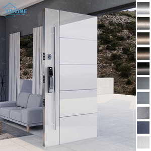 Fabricant chinois de premier plan, portes pivotantes principales en acier inoxydable modernes de style anglais, portes métalliques extérieures, portes d'entrée pour maisons - Product Image 6