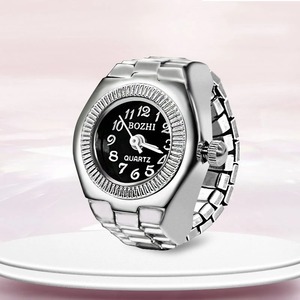 Nouvelle <span class=keywords><strong>montre</strong></span>-bague tendance pour femme, en alliage créatif, avec cadran circulaire, bijoux pour couple - Product Image 2