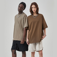 T-shirts 275 g/m² grande taille à épaules tombantes, t-shirts vierges oversize 100 % coton, streetwear, logo personnalisé, t-shirt homme