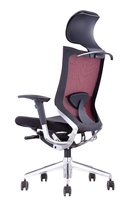 Chaise pivotante ergonomique de direction GS-G1660 Design moderne en maille avec appui-tête réglable Chaise de bureau à domicile-Plastique Métal Cuir