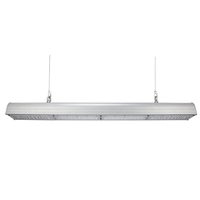 Lámpara Industrial LED de Tira Larga, de Aluminio Plateado, con Clasificación IP65, Regulable, Ángulo de Haz de 120°