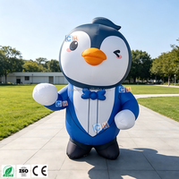 Mascotte gonflable pingouin, décoration de pingouin de dessin animé pour événements extérieurs, publicité, fêtes, Noël, usage commercial