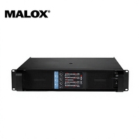 Système de sonorisation Line Array MALOX FP-10000Q de haute qualité, amplificateur de puissance professionnel 4 canaux en métal 2500W 20Hz-34kHz pour discothèque DJ