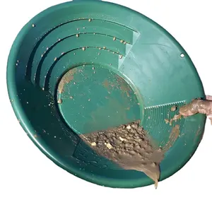 easy gold washing plastic pan with deep riffles separator sand mine Gold mining equipment