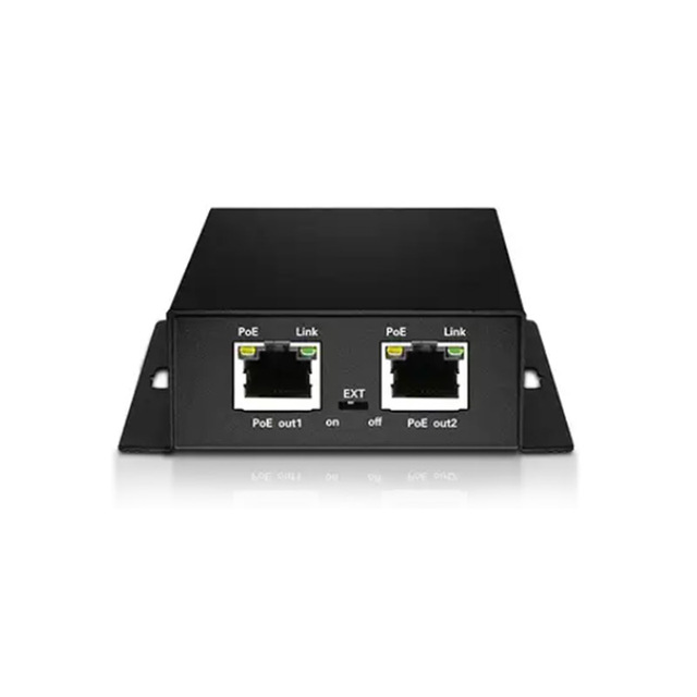 2 Port 10/100/1000M PoE Switch Switch 30/60/90W 250m Standard PoE+ Extender