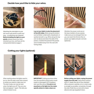 Tira de Luz LED de Pared con Diodos Impermeables IP67, 24V, Totalmente Negra, Luz de Neón, 2700K a 6500K, Luz Decorativa de Pared de Madera - Product Image 6