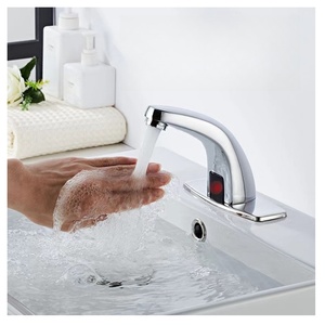 Tự động cảm biến hồng ngoại vòi nước touchless thép không gỉ thông minh lưu vực tap cho phòng tắm bồn rửa bán buôn - Product Image 1