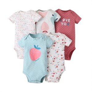 Conjunto de Ropa para Bebé Niña Recién Nacida de 3 a 24 Meses, Algodón, Manga Corta, Mono de Dibujos Animados, Traje de Una Pieza - Product Image 1