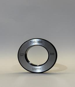 เกจวัดเกลียวท่อแบบวงแหวน Precision BS สำหรับการทดสอบเกลียวภายนอก เครื่องมือวัดแบบ Go/No Go ที่ทนทานสำหรับอุตสาหกรรมไฟฟ้า - Product Image 1