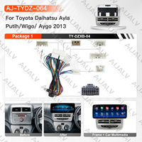 Autoradio Android 12,3 pouces avec lecteur vidéo pour Toyota Aygo 2013, écran radio DVD sans fil Carplay, mise à niveau intérieure