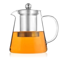 Bouilloire à thé à fleurs épaissies anti-éclatement Filtre en acier inoxydable Tasse à thé Théière