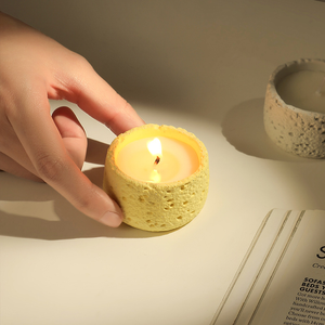Portavelas <span class=keywords><strong>de</strong></span> Cemento Creativos y Minimalistas Nórdicos para el Hogar, Recipientes para Velas <span class=keywords><strong>de</strong></span> Cera <span class=keywords><strong>de</strong></span> Soja, Decoraciones para Velas - Product Image 5