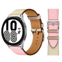 Bracelet de montre en cuir respirant de luxe pour Watch 4/5/6 20 mm 22 mm, bracelet de montre intelligente