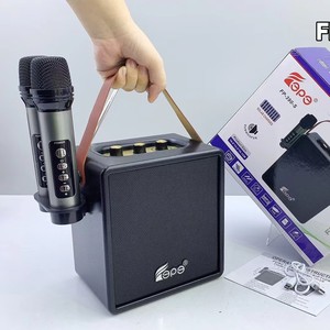 Di Động Cho <span class=keywords><strong>Bluetooth</strong></span> <span class=keywords><strong>FM</strong></span>/<span class=keywords><strong>AM</strong></span> Đài Phát Thanh Loa Với Khối Lượng Cao Không Dây Microphone Đa-Chức Năng Pin Powered Home Karaoke Bộ - Product Image 1