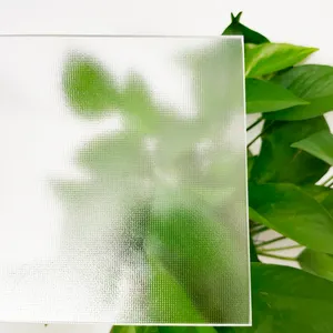 China 4mm clear oceanic patterned glass