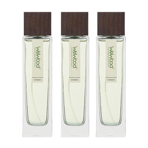 เวียดนาม WeWood ผู้ผลิต50มิลลิลิตรขวดน้ำหอมแก้วใสจีบปั๊มสี่เหลี่ยมหมวกไม้ - Product Image 6