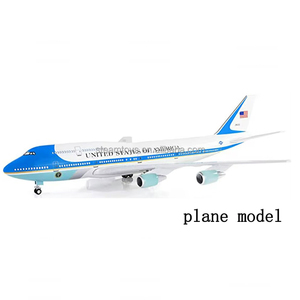 Nhựa lớn máy bay Máy bay mô hình thống nhất của Mỹ không quân một với ánh sáng LED 18 ''Máy bay mô hình với đứng bằng gỗ - Product Image 1