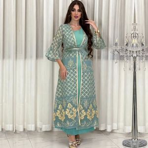 Eid AAdha Robe de soirée arabe musulmane Robe abaya brodée pour femme - Product Image 5