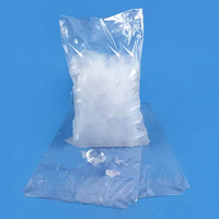 Sacs à glaçons de voyage en plastique transparent robuste de haute qualité, durables, portables et ouverts sur le dessus, de qualité alimentaire pour la vente en gros