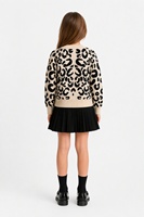 Vêtements en tricot pour enfants personnalisés OEM & ODM, tricot côtelé à manches longues, col rond, devant ouvert, style preppy, automne-hiver, acrylique