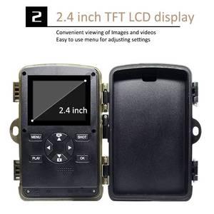 Telecamera Portatile a Energia Solare con Display LCD da 2,4 Pollici, 4K 32MP, Impermeabile IP66, Visione Notturna Senza Luce 45 °   Obiettivo Grandangolare per - Product Image 2