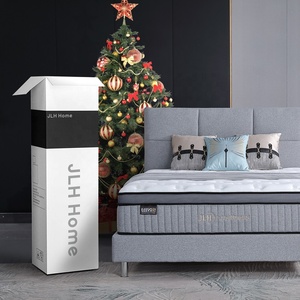 Noël bons matelas à vendre dans la boîte matelas en mousse à mémoire de forme latex printemps roi reine taille <span class=keywords><strong>surmatelas</strong></span> - Product Image 1