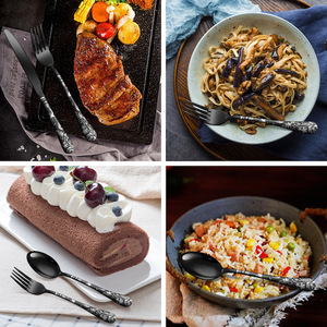 Juego de cubiertos navideños de oro rosa de 20 piezas con diseño de ciervo copo de nieve en metal, nuevo diseño del fabricante - Product Image 4