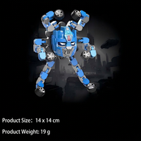Mainan Robot Transformable Fidget Spinner Mekanik Penghilang Stres Puzzle untuk Anak-anak Hadiah Pesta