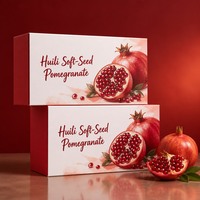 Op maat gemaakte bedrukte stevige geschenkdozen voor Huili zachte zaad-granaatappel premium fruitverpakkingen deksel bodem groothandel