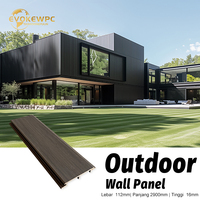 Revêtement mural WPC co-extrudé, panneau mural extérieur, revêtement composite capoté, extérieur, pour une finition de façade durable