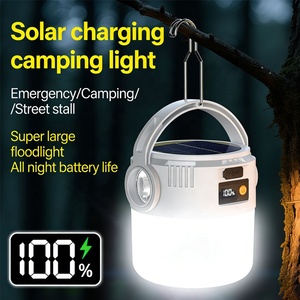 Lampe de camping suspendue portable avec batterie au lithium intégrée, chargement USB, écran numérique, lampe de tente, éclairage d'urgence pour le camping en plein air - Product Image 3
