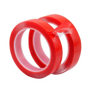 Ruban adhésif acrylique double face sensible à la pression 4965 personnalisé, avec film de protection rouge pour masquage – Remplacement parfait - Product Image 1