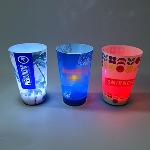 Usine Oem Logo personnalisé tasses clignotantes à led verre à boire lumineux 12oz 14oz 16oz tasse à led en plastique activé par liquide pour bars clubs - Product Image 2