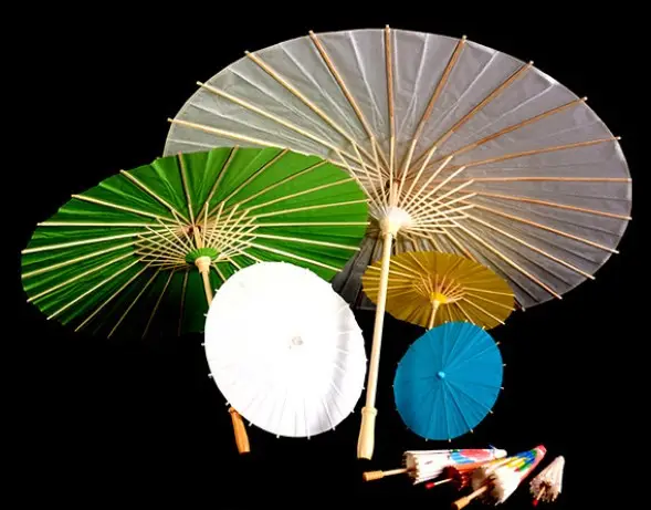 Пустой Китайский белый бумажный зонт ручной работы свадебное украшение для детей «Сделай своими руками» детский мини-Масляный бумажный зонт для рисования поделок