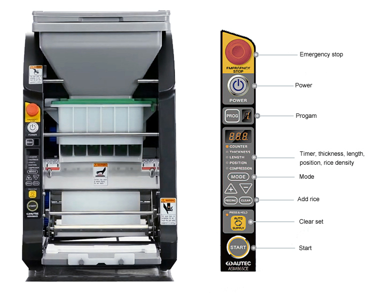 【希少】Brand New Machine - Atooshay Shineho ASM865 Sushi Machine - High Capacity & Eco-friendly