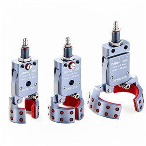 Pince pneumatique en alliage d'aluminium à détection magnétique mini pour robot de moulage par injection - Product Image 1