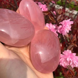 Pietre curative di cristallo naturale di pietra di palma di quarzo rosa di alta qualità prodotti di guarigione spirituale per la meditazione - Product Image 6