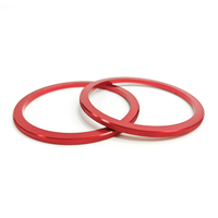 High-Accuracy Metal Circle Parts Cnc Turning Red Anodize Machining Services Shiny Polish Jar 6061aluminum Computer-controlled
