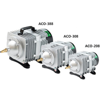 Hailea Aco Series Pompe à air électrique pour aquarium en métal écologique Compresseur d'oxygène pour aquarium à faible bruit en acier inoxydable