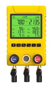 Digitales Verteiler-Manometer Digitales Vakuum-Druckverteiler-Tester-Messgerät Klimaanlagen-Manometer - Product Image 3
