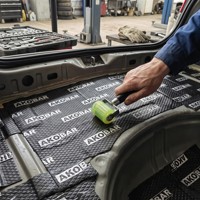 Lámina Amortiguadora de Sonido AK de 2mm, de Goma Butilo, Aislamiento Térmico para Puerta, Piso, Maletero y Capó del Motor, Aislamiento NVH