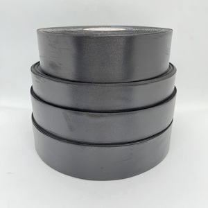 Cinta de Satén Negra con Borde Tejido de 40 mm x 200 m, Cinta de Satén de Doble Cara de Alta Densidad con Borde Tejido Suave para Regalo - Product Image 5