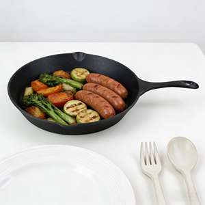 Poêle à frire en fonte pré-culottée de 12 pouces - Product Image 5